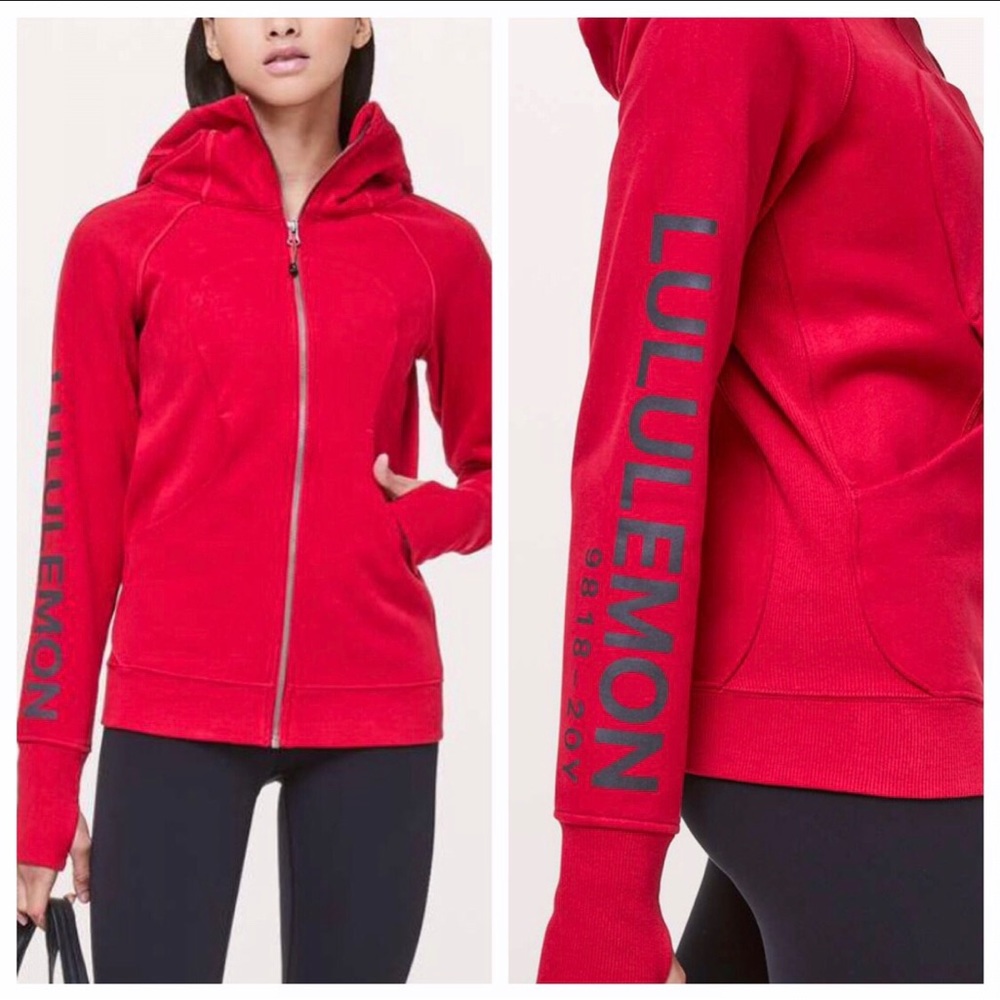 Lululemon  20Y Collection Scuba Hoodie 4 NWT RED